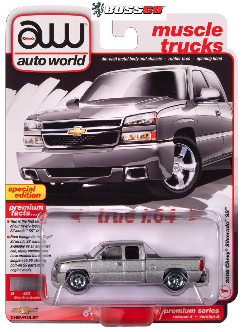 AUTO WORLD - 2006 CHEVROLET SILVERADO EXTENDED CAB "SILVER"