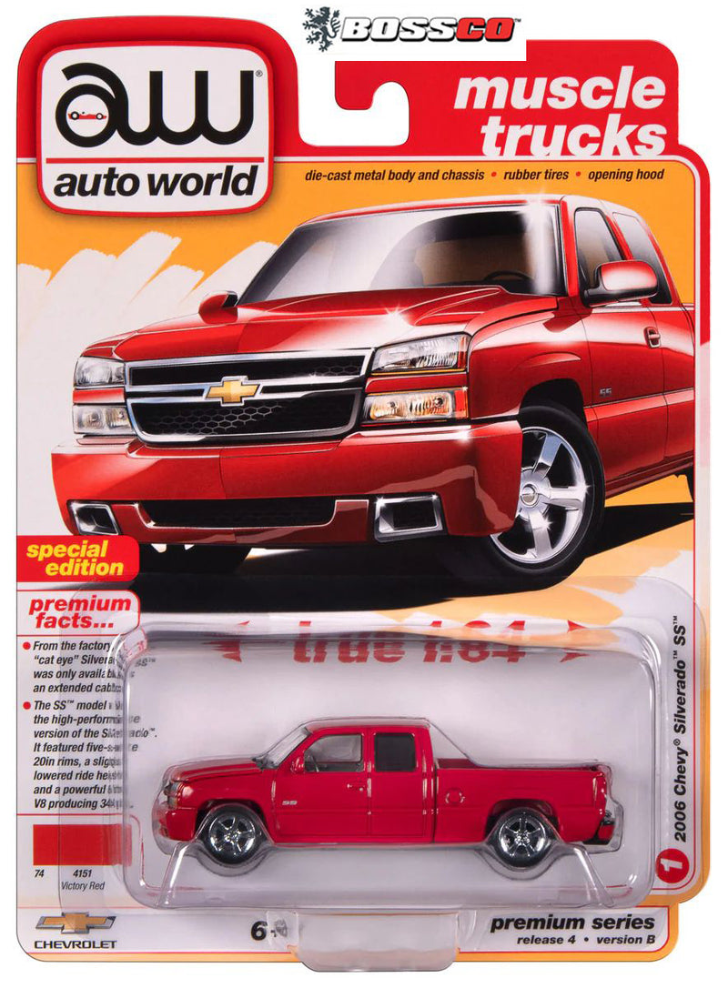 AUTO WORLD - 2006 CHEVROLET SILVERADO EXTENDED CAB "RED"