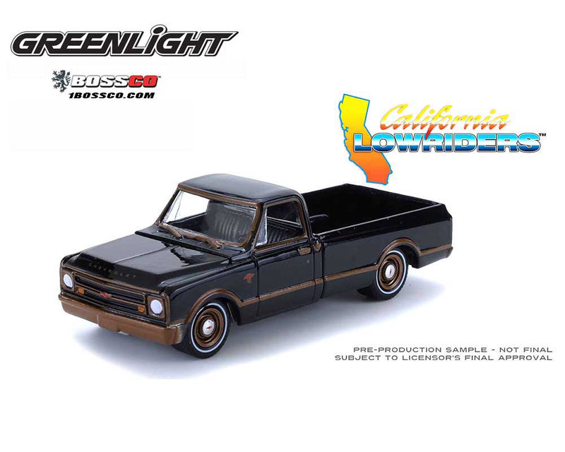 GREENLIGHT - 1972 CHEVROLET CHEYENNE C10 LOWRIDER "BLACK"