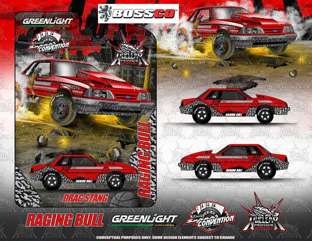 GREENLIGHT - FORD MUSTANG FOXBODY RAGING BULL "2024 LAS VEGAS"