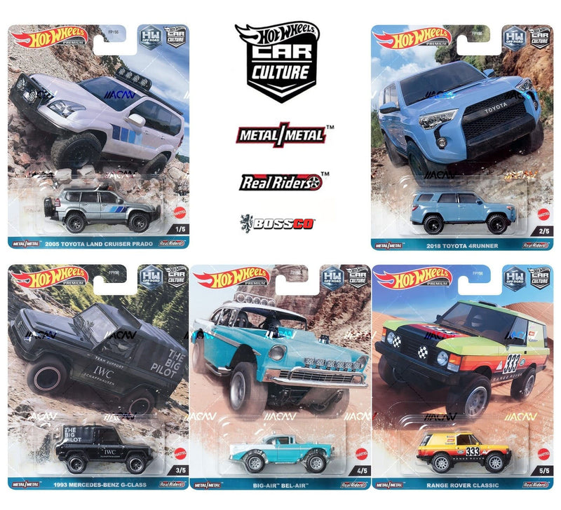 HOT WHEELS - CAR CULTURE 2023 "OFF ROAD" F CASE (SET of 5)
