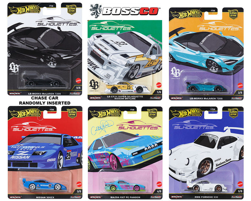 HOT WHEELS - CAR CULTURE 2025 G "SILHOUETTES" (SET of 5)