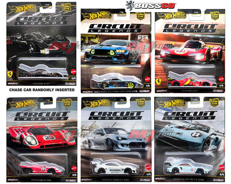 HOT WHEELS - CAR CULTURE 2025 K "CIRCUIT LEGENDS" (SET of 5) *** PRE ORDER