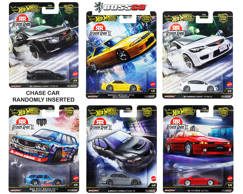HOT WHEELS - CAR CULTURE 2025 M "RONIN RUN II" (SET of 5)