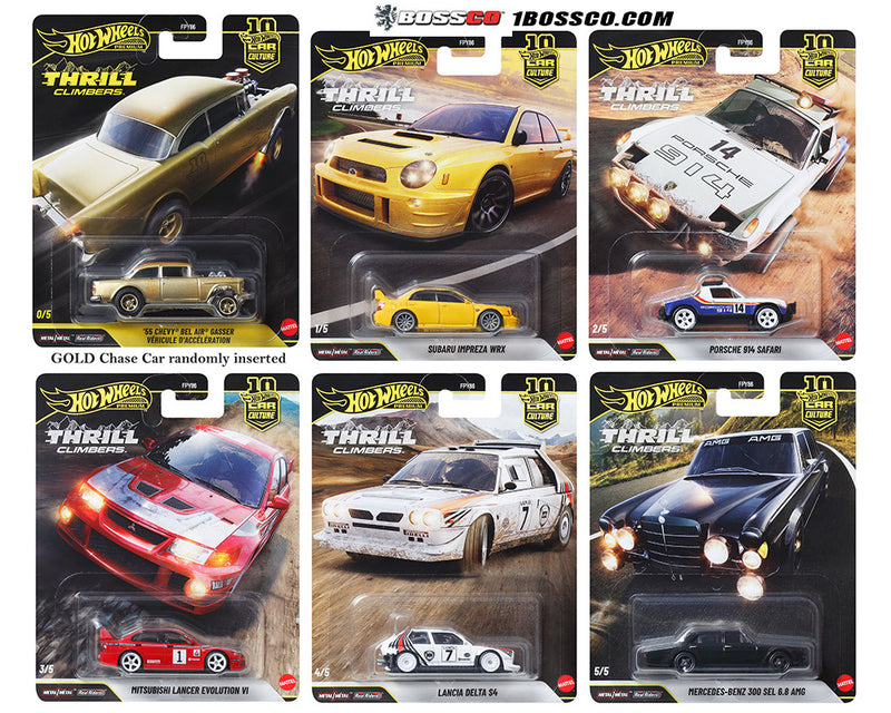 HOT WHEELS - CAR CULTURE 2026 Q "THRILL CLIMBERS" (SET of 5)