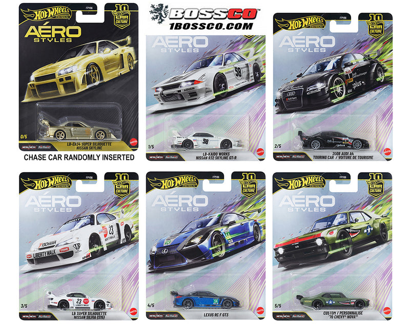 HOT WHEELS - CAR CULTURE 2026 U "AERO STYLE" (SET of 5) *** PRE ORDER