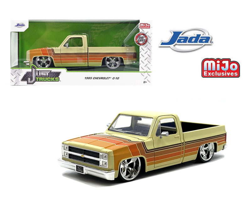 JADA - 1/24 1985 CHEVROLET C10 "BEIGE" CARTELLI WHEELS