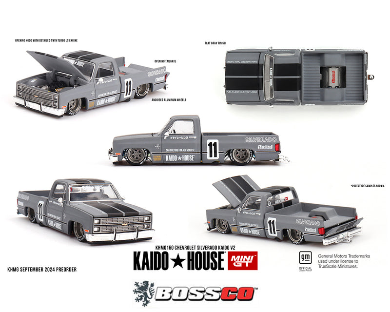 MINI GT KAIDO HOUSE CHEVROLET SILVERADO V2 (GREY)