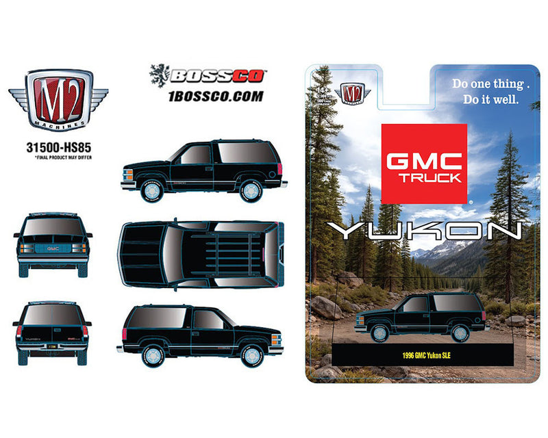 M2 '96 GMC YUKON SLE "BLACK" ***PRE ORDER