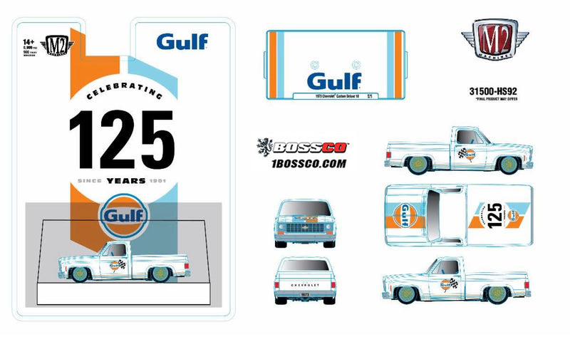 M2 '73 CHEVROLET CUSTOM DELUXE 10 "GULF" ***PRE ORDER