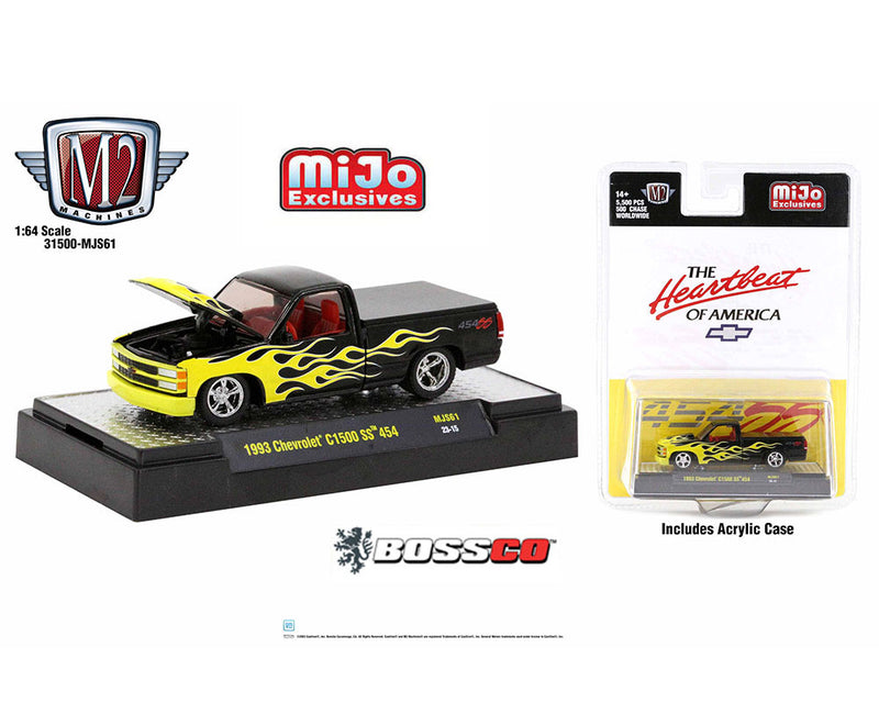 M2 '93 CHEVROLET C1500 454 SS "BLACK w/ FLAMES