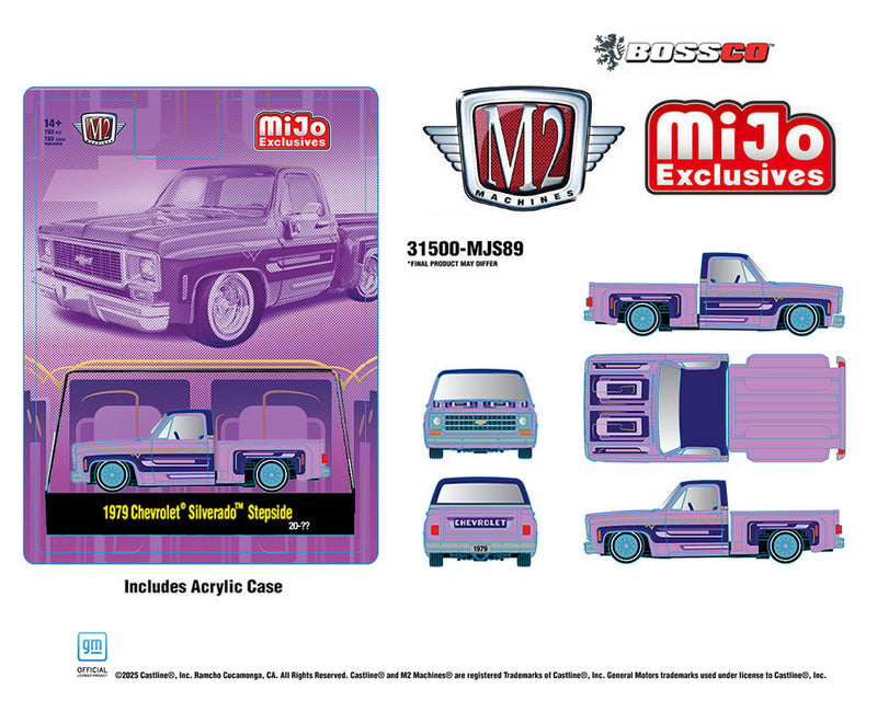 M2 '78 CHEVROLET SILVERADO STEPSIDE LOWRIDER "PURPLE" ***PRE ORDER***