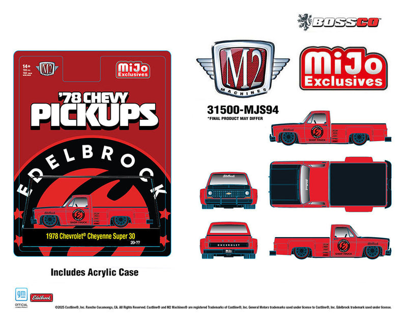 M2 '78 CHEVROLET CHEYENNE SUPER 30 "EDELBROCK" *** PRE ORDER