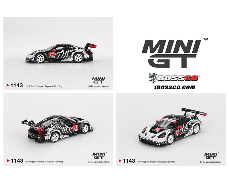 MINI GT - PORSCHE 911 GT3 R #77 IMSA 2025 AO RACING "BLACK ***PRE ORDER