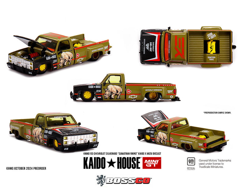 MINI GT KAIDO HOUSE CHEVROLET SILVERADO (SUMATRAN RHINO)