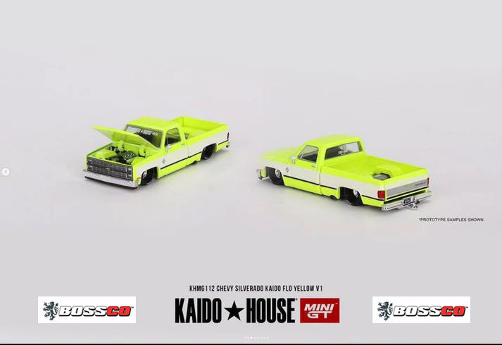 MINI GT - KAIDO HOUSE CHEVROLET SILVERADO V1 "YELLOW"