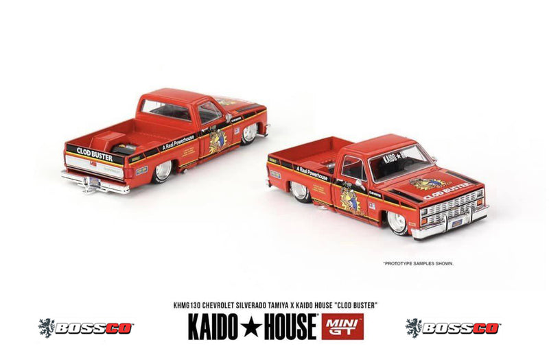MINI GT KAIDO HOUSE CHEVROLET SILVERADO TAMIYA X "CLOD BUSTER"