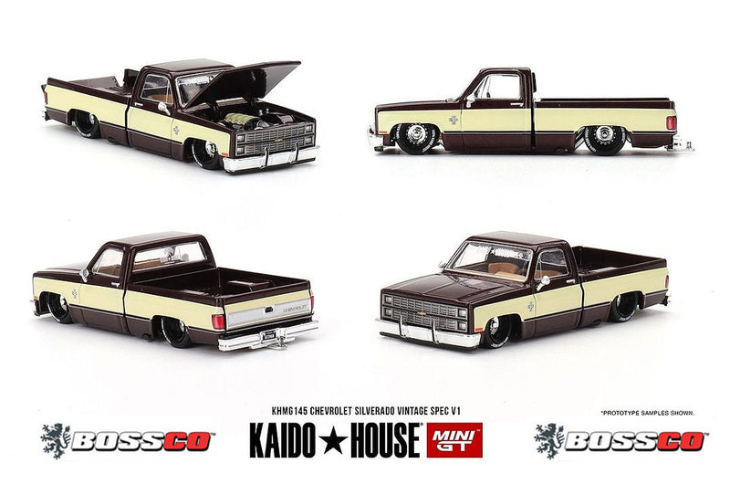 MINI GT KAIDO HOUSE CHEVROLET SILVERADO VINTAGE SPEC V1