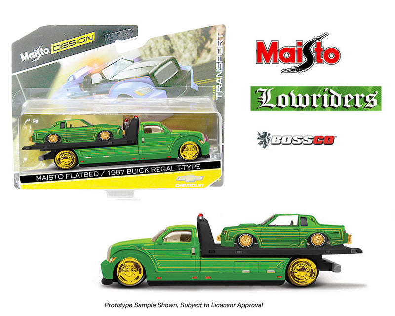 MAISTO FLATBED w/ 1987 BUICK REGAL T-TYPE LOWRIDER