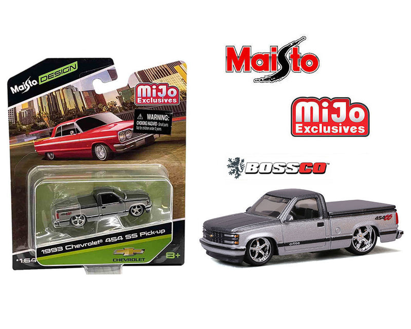 MAISTO 1/64 1993 CHEVROLET 454 SS "SILVER"