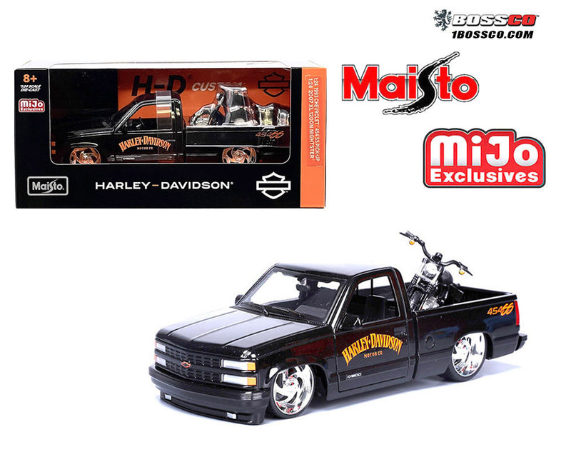 MAISTO 1/24 1993 CHEVROLET 454 SS HARLEY DAVIDSON (BLACK)
