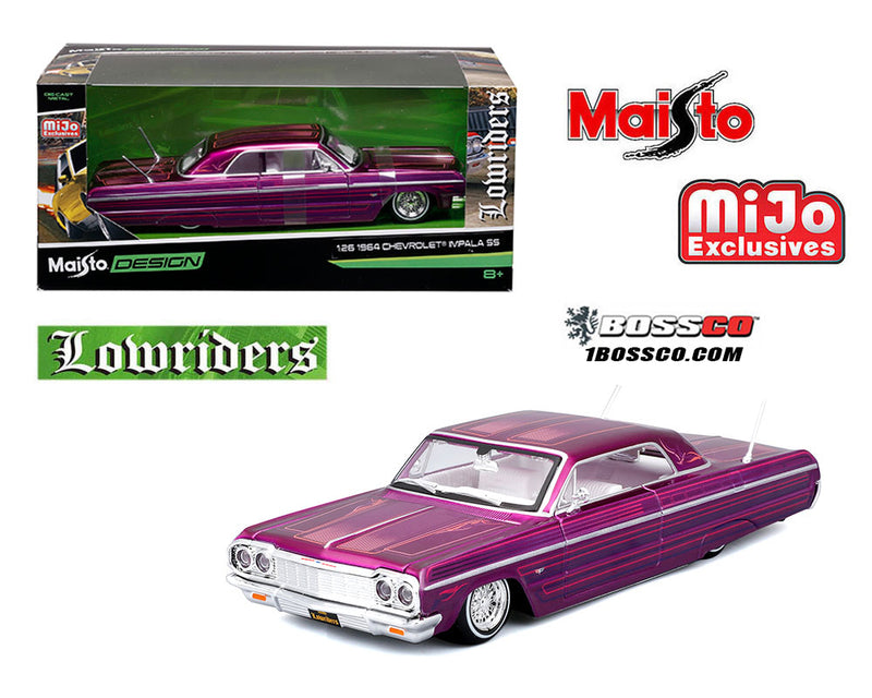 MAISTO 1/24 1964 CHEVROLET IMPALA SS LOWRIDER "PURPLE"