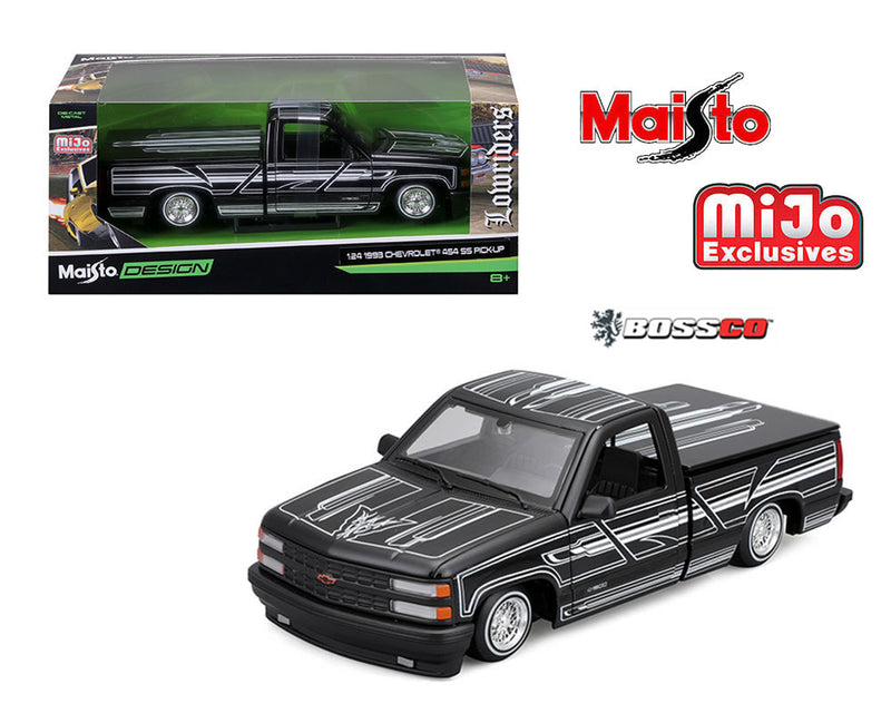 MAISTO 1/24 1993 CHEVROLET 454 SS LOWRIDER "BLACK"