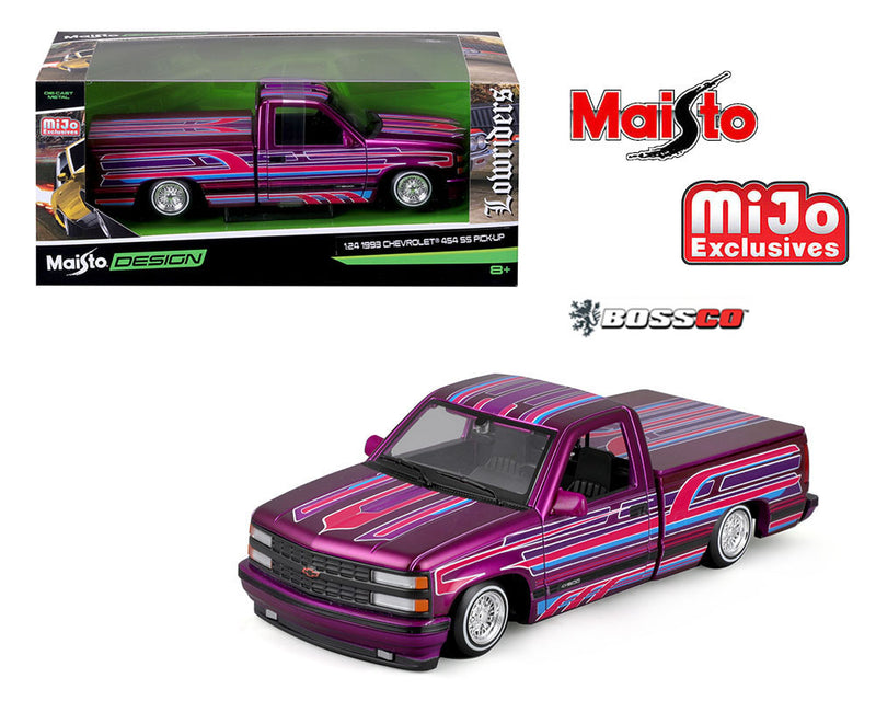 MAISTO 1/24 1993 CHEVROLET 454 SS LOWRIDER "PURPLE"