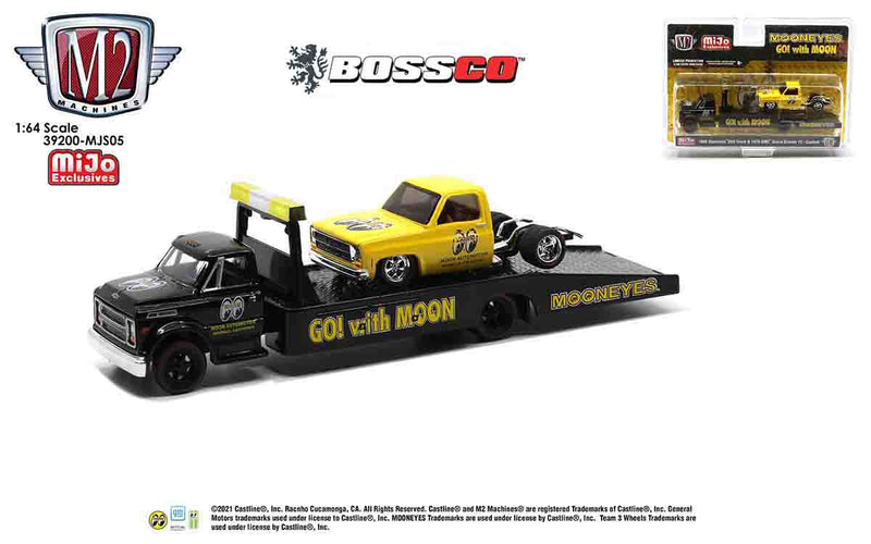 M2 '68 CHEVY C60 & '76 GMC SIERRA GRANDE 15 SET "MOONEYES"