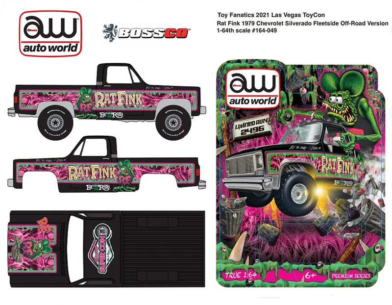 AUTOWORLD - "2021 SUPER CON" '79 CHEVY 4X4 "RAT FINK