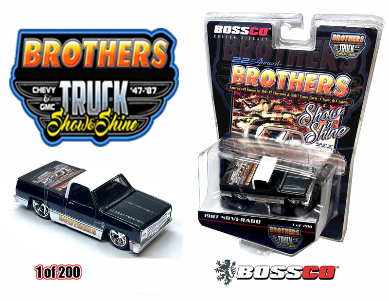 MAISTO BOSSCO - 1987 CHEVY SILVERADO "BROTHERS 2021"