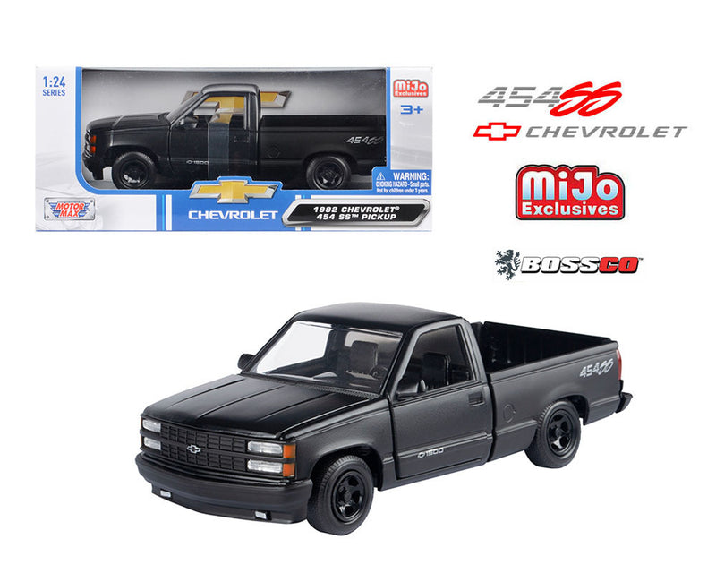 MOTOR MAX - 1/24 1992 CHEVROLET 454 SS "MATTE BLACK"