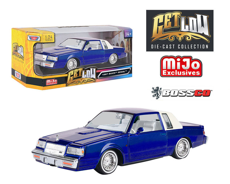 MOTOR MAX 1/24 1987 BUICK REGAL LOWRIDER "BLUE"