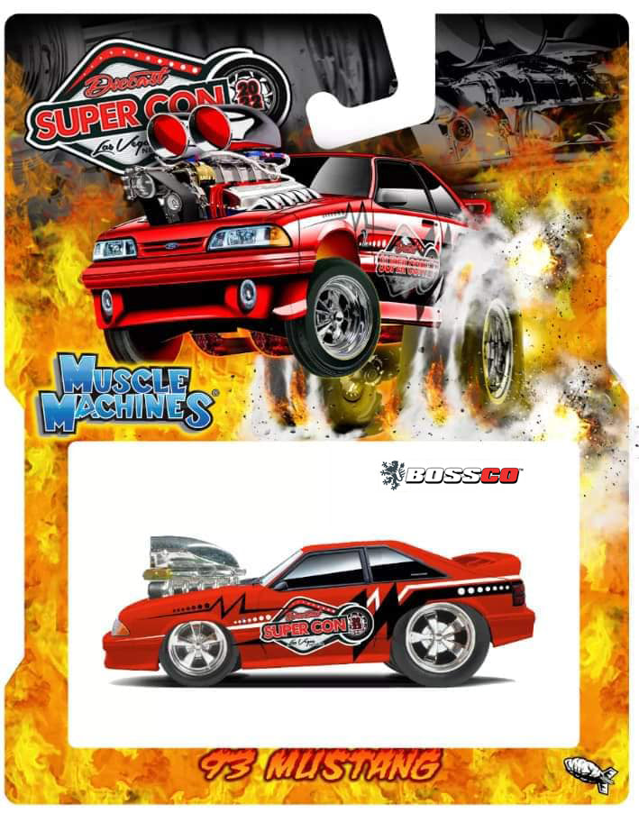 MAISTO - MUSCLE MACHINES 1992 FOXBODY MUSTANG "LAS VEGAS SUPER CONVENTION"
