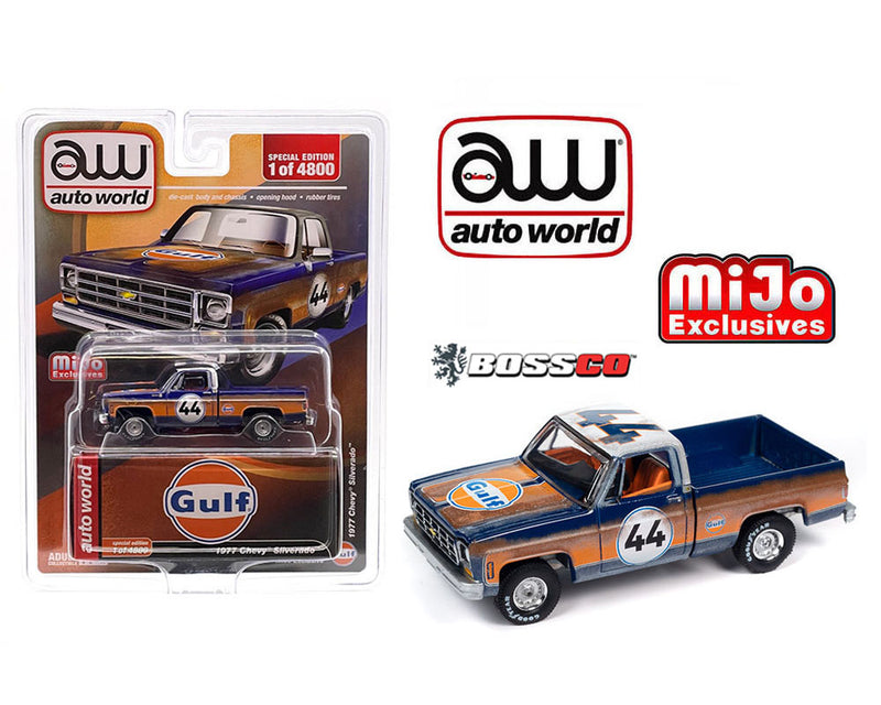 AUTOWORLD - '77 CHEVROLET SILVERADO "GULF OIL" ***PRE ORDER***