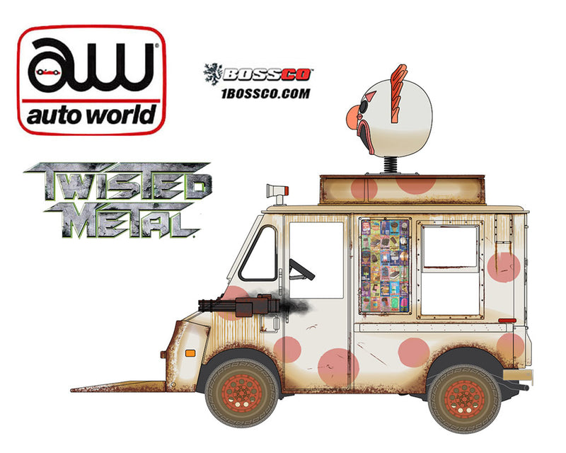 AUTO WORLD - 'ICE CREAM TRUCK "TWISTED METAL" *** PRE ORDER