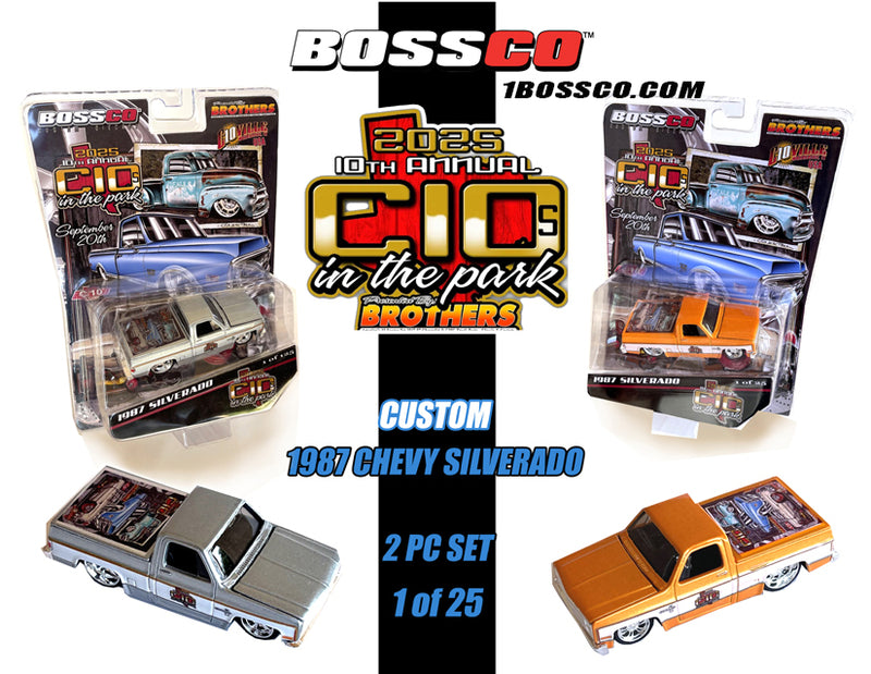 BOSSCO - '87 CHEVY SILVERADO (SET of 2) "C10'S in the PARK 2025 TRUCK SHOW"