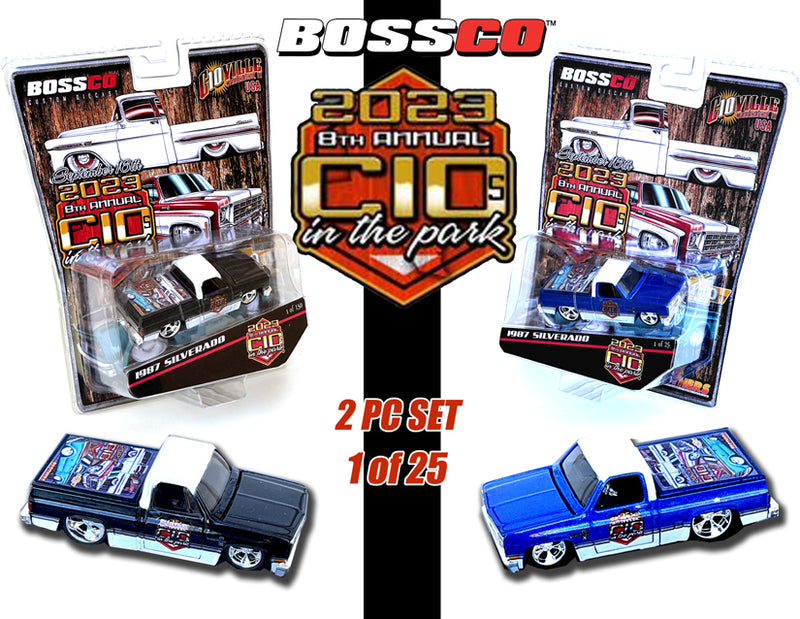 BOSSCO - '87 CHEVY SILVERADO (SET of 2) "C10'S in the PARK 2023 TRUCK SHOW"