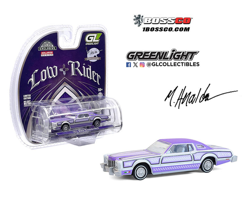 GREENLIGHT 1973 FORD THUNDERBIRD LOW RIDER "PURPLE"
