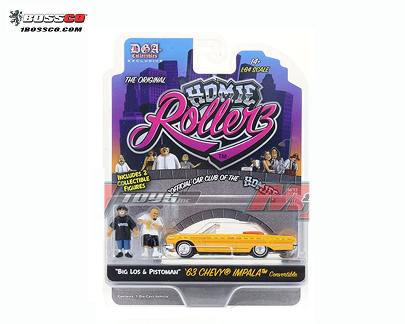 GREENLIGHT X DGA HOMIE ROLLERZ 1963 CHEVROLET IMPALA SS CONVERTIBLE *** PRE ORDER