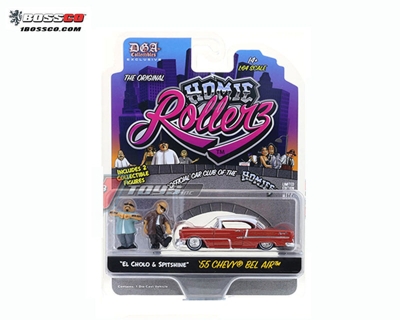 GREENLIGHT X DGA HOMIE ROLLERZ 1955 CHEVROLET BEL AIR *** PRE ORDER