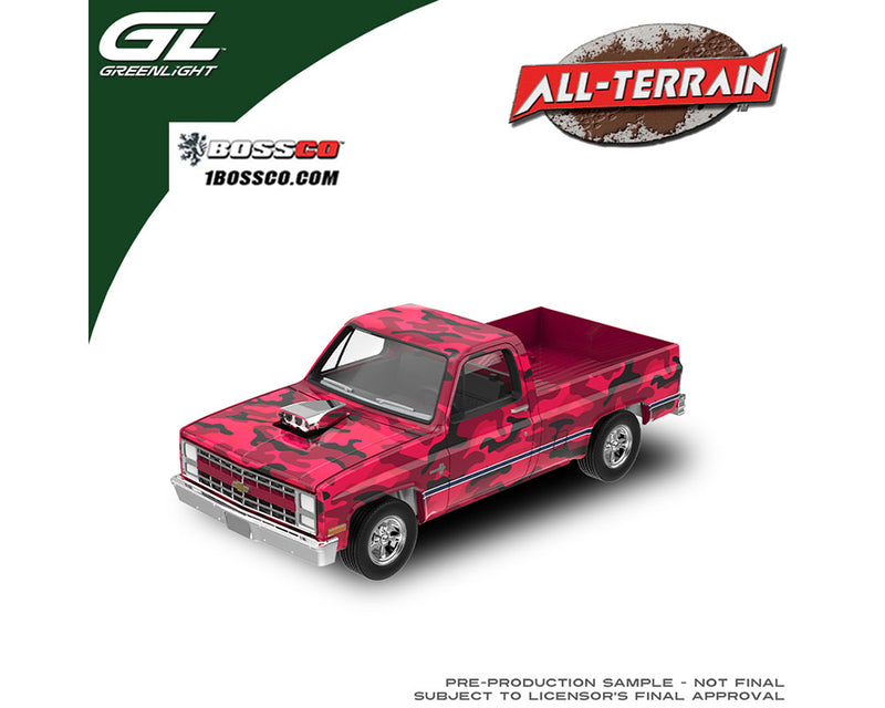 GREENLIGHT - 1985 CHEVROLET SILVERADO "PINK CAMOUFLAGE" ***PRE ORDER