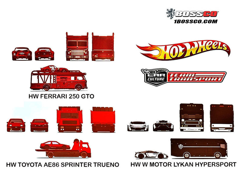 HOT WHEELS -  TEAM TRANSPORT 2025 "H" ASSORTMENT ***PRE ORDER