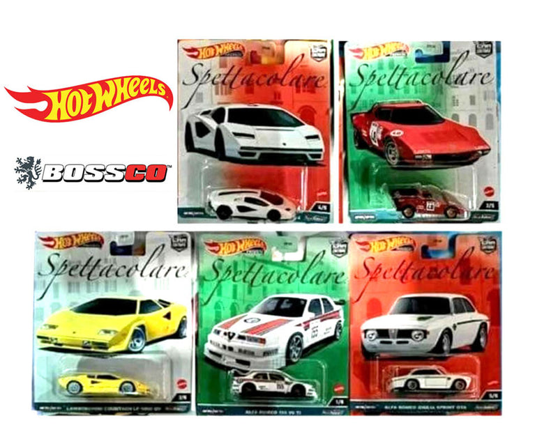 HOT WHEELS - CAR CULTURE "SPETTACOLARE" B CASE (SET of 5)