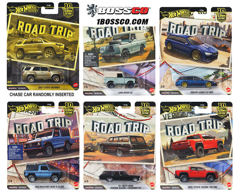 HOT WHEELS - CAR CULTURE 2026 V "ROAD TRIP" (SET of 5) *** PRE ORDER