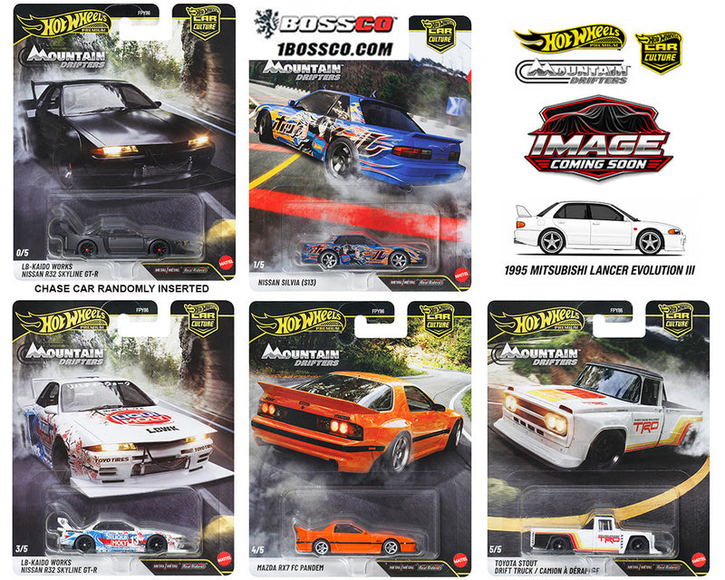 HOT WHEELS - CAR CULTURE 2027 A "MOUNTAIN DRIFTERS" (SET of 5) *** PRE ORDER