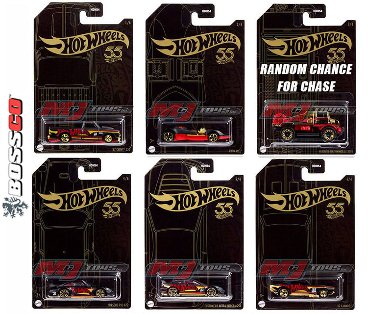 HOT WHEELS - 2023 PEARL & CHROME (CASE D)   (SET of 5)