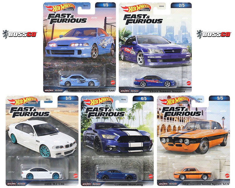 HOT WHEELS - FAST & FURIOUS 2023 "C" CASE (SET of 5) ***PRE ORDER