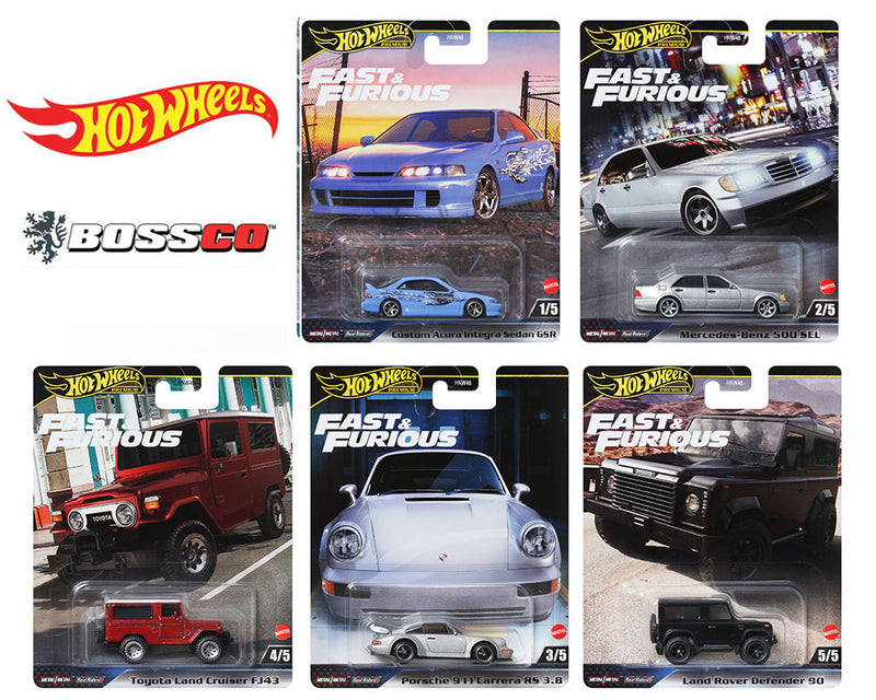 HOT WHEELS - FAST & FURIOUS 2024 "G" CASE (SET of 5) ***PRE ORDER