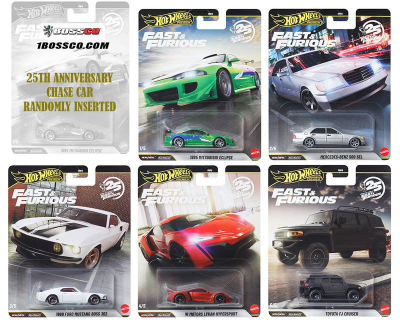 HOT WHEELS - FAST & FURIOUS "25TH ANNIVERSARY" N 2026 (10 PC.) *** PRE ORDER